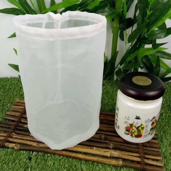 Nylon Straining Bag Fine Mesh Food Strainer Filter Bags for Nut Milk Wine Cider Apple Grape Green Juice Cold Brew Home Brewing - Image 4