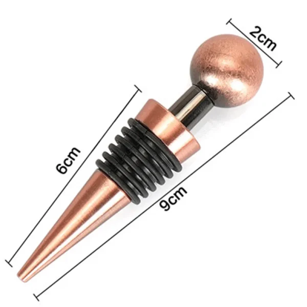 Stainless Steel Bronze Bottle Stopper Champagne Stopper Wedding Wine Stopper Wine Preserver for Home Wedding - Image 2