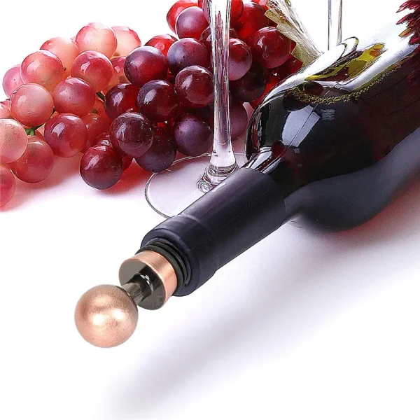 Stainless Steel Bronze Bottle Stopper Champagne Stopper Wedding Wine Stopper Wine Preserver for Home Wedding - Image 5