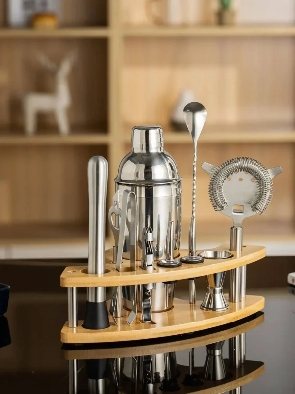 Cocktail Shaker Set Stainless Steel Bartender Kit Cocktail Mixer Wine Martini Boston Shaker Party Bar Tools 3/6/9/11pcs - Image 2