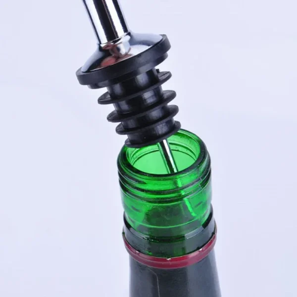 Stainless Steel Wine Bottle Pourer Oil Cork Bartender Wine Accessories Liquor Spirit Freeflow Spout Stopper Kitchen Bar Tools - Image 2