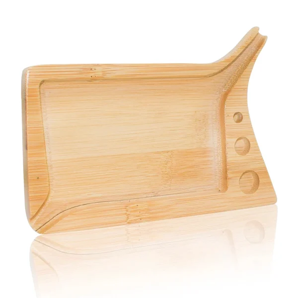 Multipurpose Wood Herb Tobacco Rolling Tray with Funnel Tool Loader Cones Bamboo Rolling Tool Smoking Accessories - Image 3