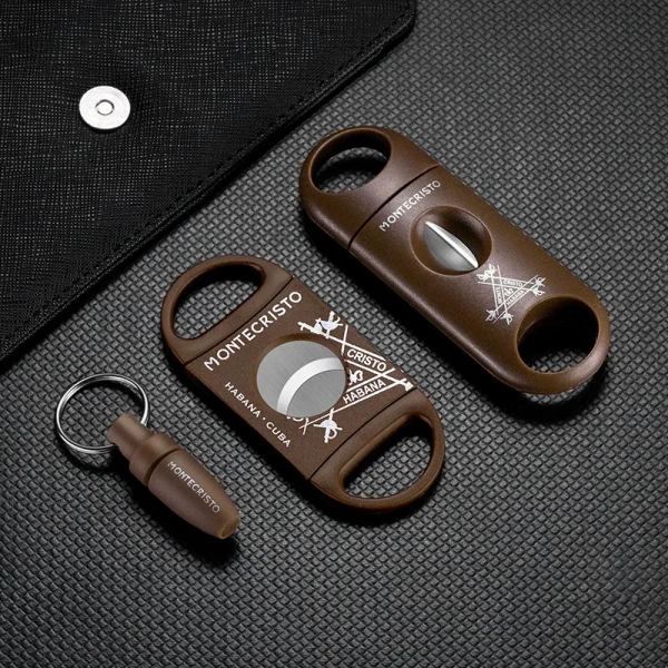 Cigar Cutter V-Cut Flat Cuts Puncher Sharp Stainless Steel Knife Men's Travel Portable Large Caliber Scissors Accessories