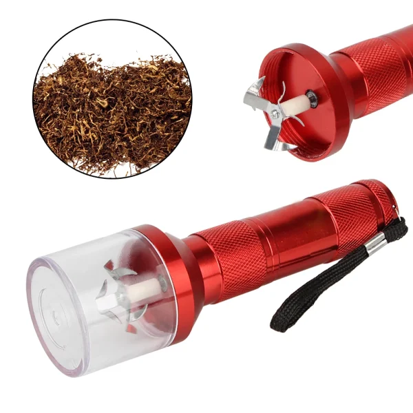 Cigarette Accessories Mills Herb Chopper Crusher Crank Spice Muller Machine Metal Tobacco Grinder Electrical Torch Shape