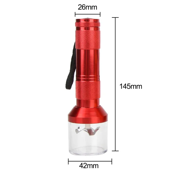 Cigarette Accessories Mills Herb Chopper Crusher Crank Spice Muller Machine Metal Tobacco Grinder Electrical Torch Shape - Image 5