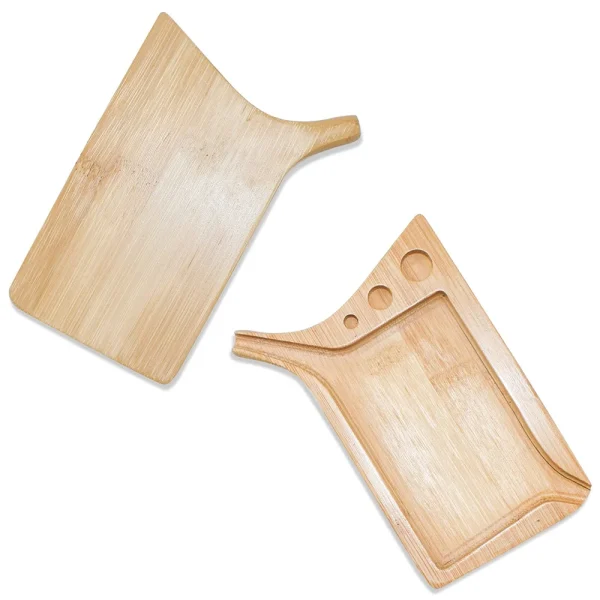 Multipurpose Wood Herb Tobacco Rolling Tray with Funnel Tool Loader Cones Bamboo Rolling Tool Smoking Accessories - Image 4