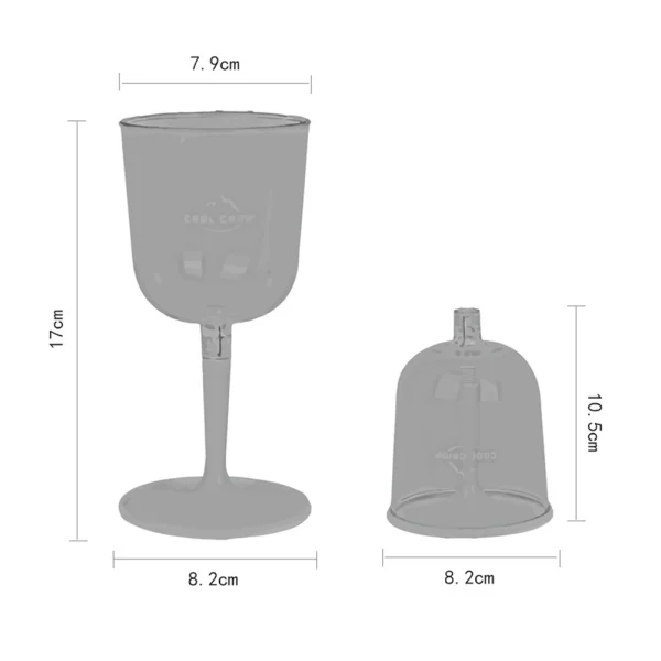 Portable Plastic Wine Glass Resin Collapsible Wine Glasses Cocktail Cup Anti-fall Goblet For Party Picnic Beer Whiskey Drink Cup - Image 3