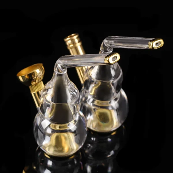 Dual Cigarette Tobacco Smoking Pipe Water Filter Pipe Mini Shisha Hookah Water Pipe Water Bottle Filter Smoking Tobacco Pipe - Image 4
